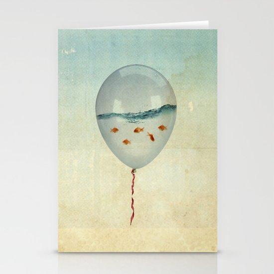 balloon fish Stationery Cards
