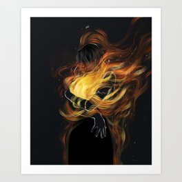 Burning desire. Art Print