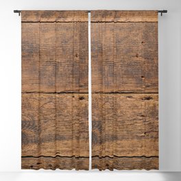 Dark wood weathered texture background surface with old natural. Vintage wooden surface Blackout Curtain