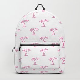 Pink Palm Trees Pattern Backpack
