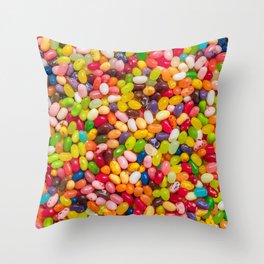 Gourmet Jelly Bean Pattern  Throw Pillow