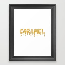 CARAMEL Framed Art Print