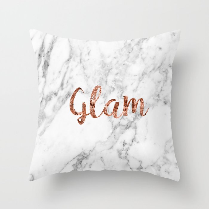 glam throw pillows