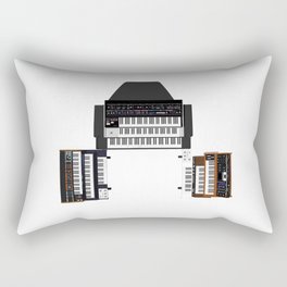 Vintage Keyboards / Synthesizers Rectangular Pillow