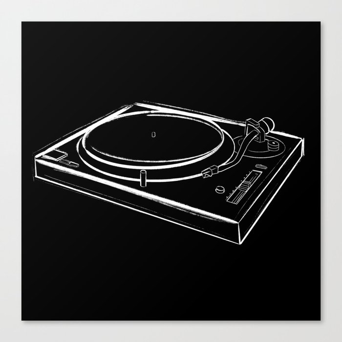 Turntable One Canvas Print