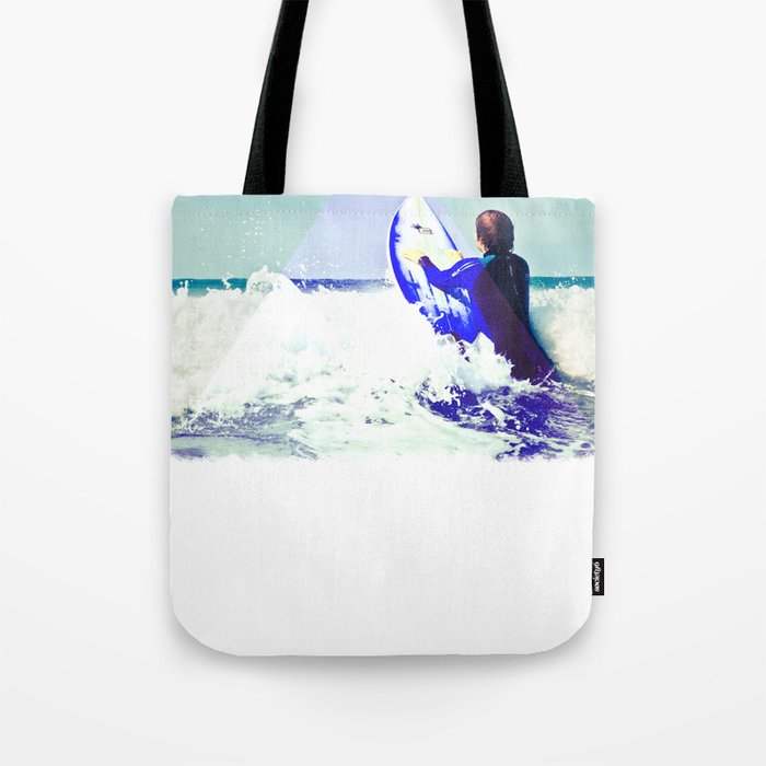 Surfing Devon Tote Bag