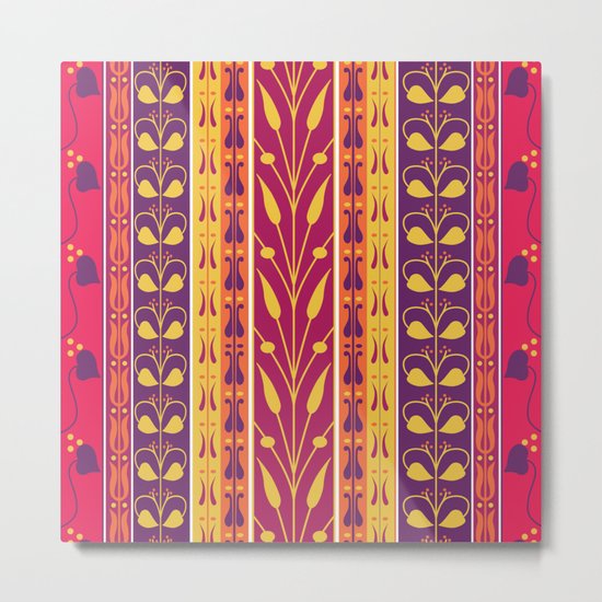 Palmette Metal Print