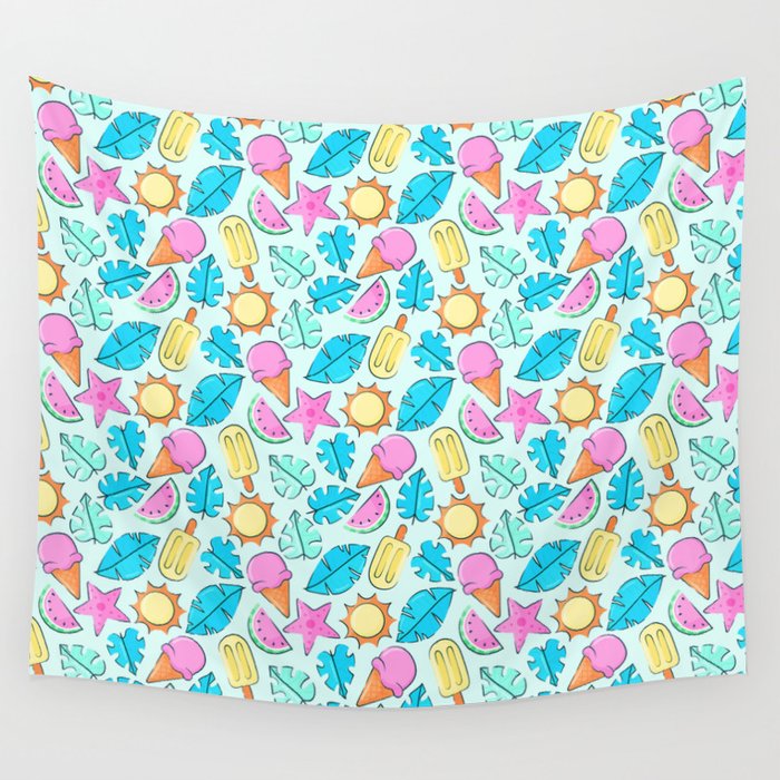 Ice and summer sun Wall Tapestry