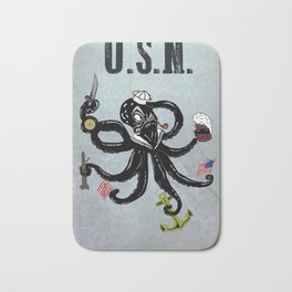 USN Octopus Badematte
