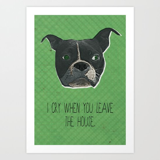 Boston Terrier Print Art Print