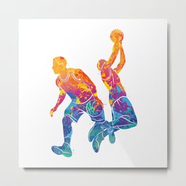 Basketball Metal Print