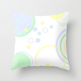 colourful shape pattern Throw Pillow