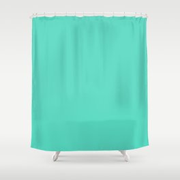 Noticeable Teal Shower Curtain