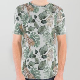 Leopard Jungle Pattern All Over Graphic Tee