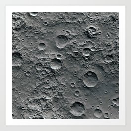 Moon Surface Art Print