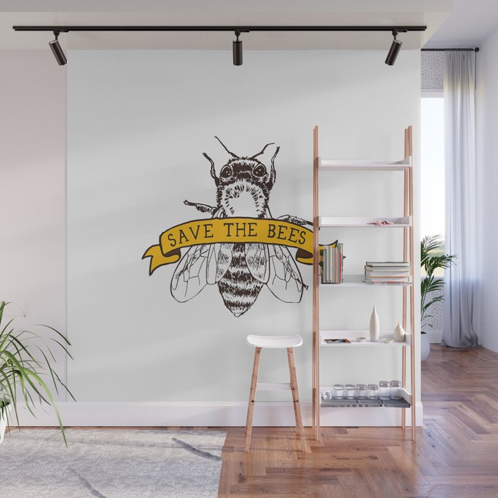 Save The Bees! Wall Mural