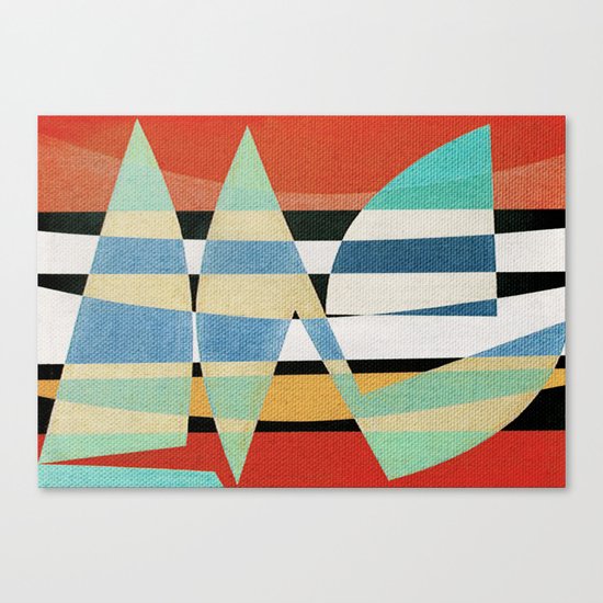 Sailing on a Raging Sea Canvas Print