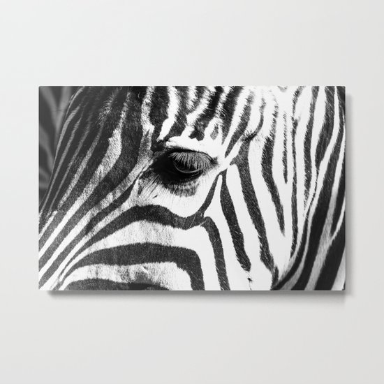 Black & White Metal Print