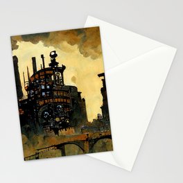 A world enveloped in pollution Stationery Card