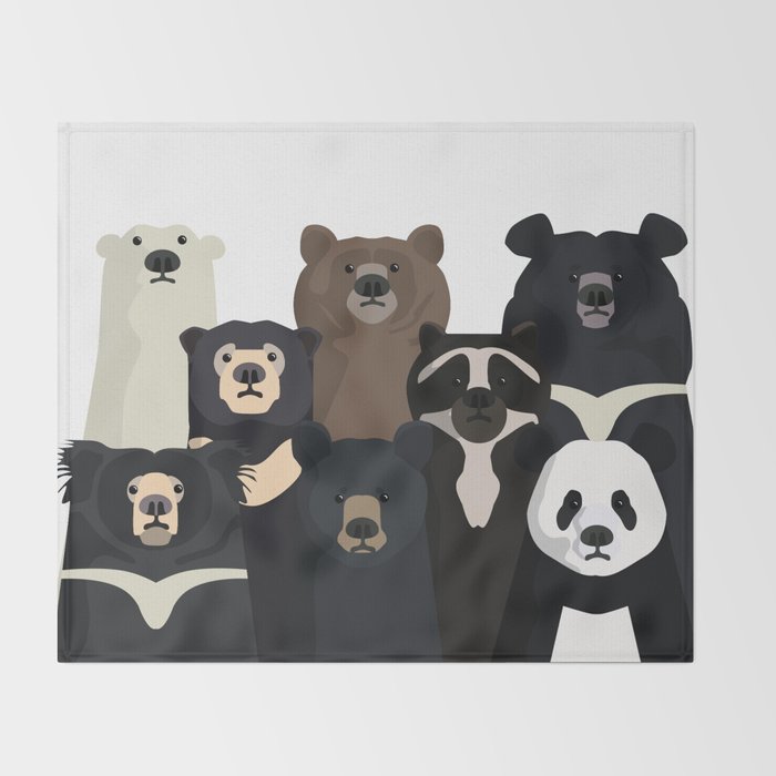 Bear family portrait Decke