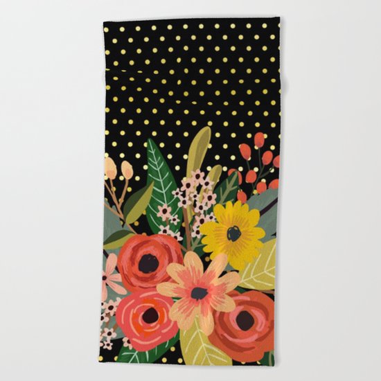 Flowers bouquet #2 Beach Towel
