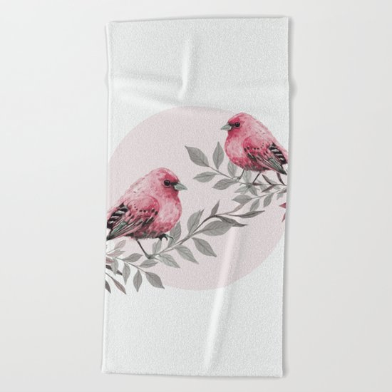 birds 2 Beach Towel