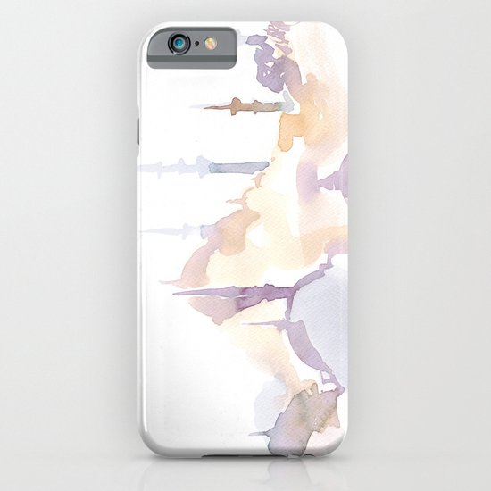 Watercolor landscape illustration_Istanbul - Saint Sophia iPhone & iPod Case