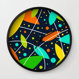 Leaf Pop Art Wall Clock