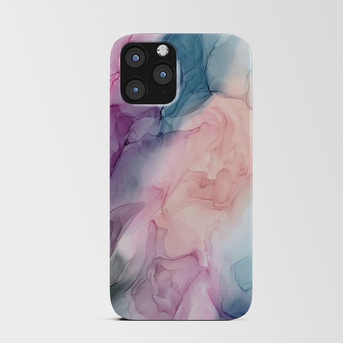 Dark and Pastel Ethereal- Original Fluid Art Painting iPhone Card Case