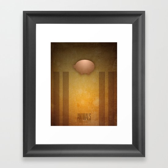 Smooth Minimal - Pink Floyd Framed Art Print