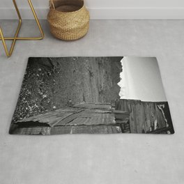 I am a dry man Rug | Black and White, Photo, Landscape 