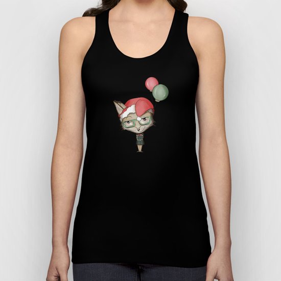 Christmas Fox Unisex Tank Top