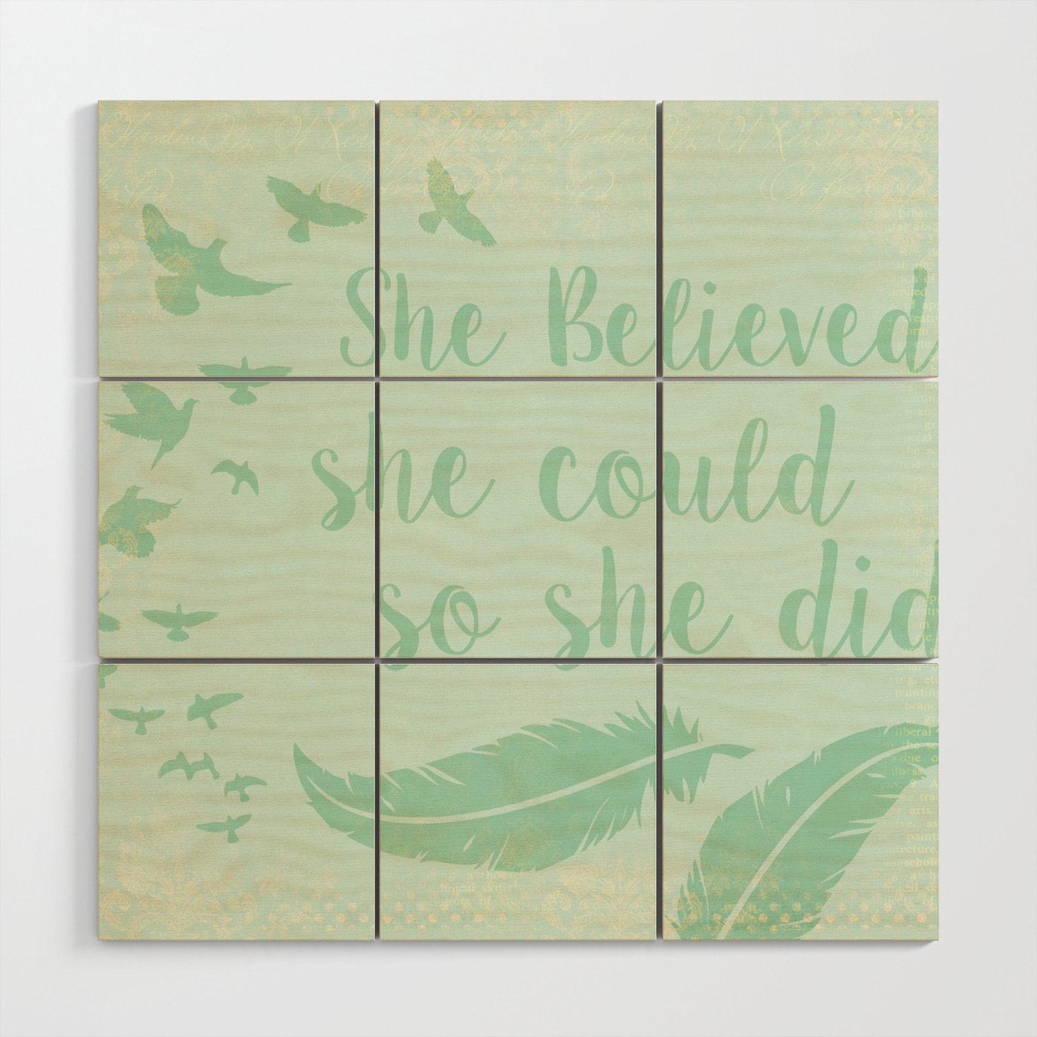 Believe In Yourself Wood Wall Art By Jakesan Society6
