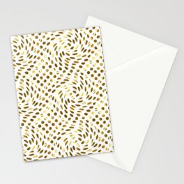 Twisted Polka Dots (white background)  Stationery Card
