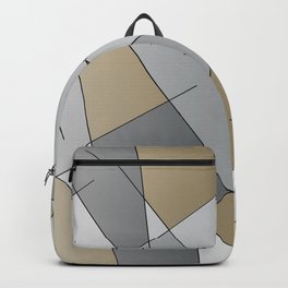 ABSTRACT LINES #1 (Grays & Beiges) Backpack
