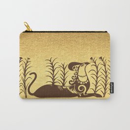 Knossos griffin on a gold background Carry-All Pouch