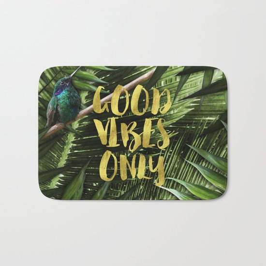 Good Vibes Only Bath Mat