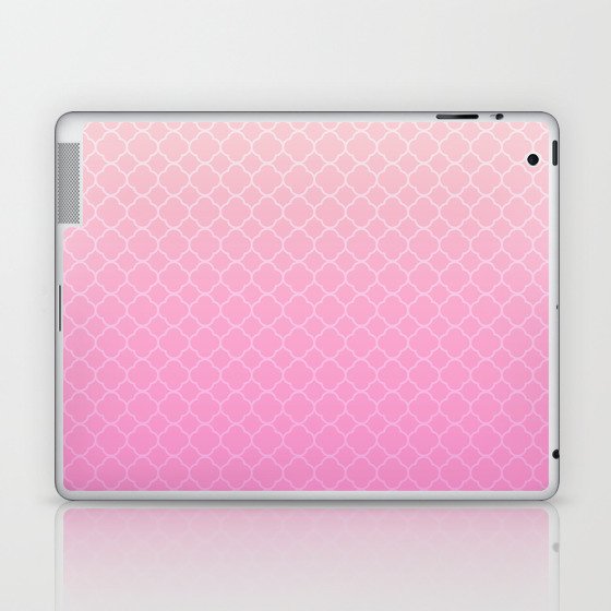 Ombre Blush Pink Modern Art Collection Laptop & iPad Skin
