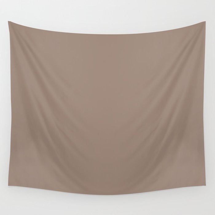 Mid-tone Brown Solid Color Pairs Pantone Chanterelle 16-1414 TCX Wall Tapestry