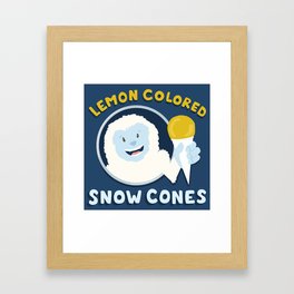 Snowcones Framed Art Print