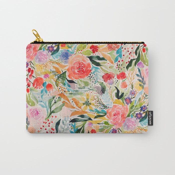 Flower Joy Carry-All Pouch