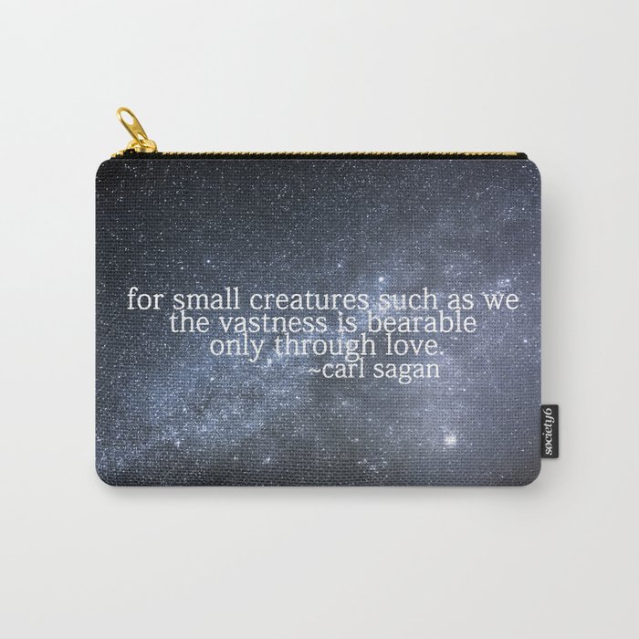 Carl Sagan and the Milky Way Carry-All Pouch