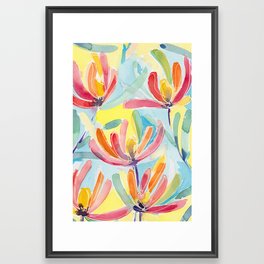 Leucadendron Blooms Framed Art Print