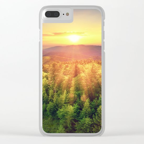 majestic sunrise Clear iPhone Case