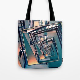 Infinite Spinning Stairs Tote Bag