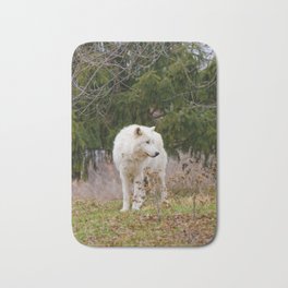 Into the Wild: Explore the Mysterious World of Wolves Bath Mat