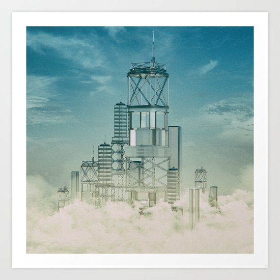 GLASS CITY (everyday 01.08.16) Art Print