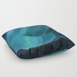 Northern Lights Abstract - 1 Floor Pillow