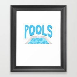 I Make Pools Sparkle Framed Art Print