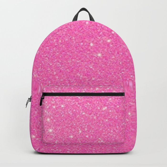 pink light glitter Backpack